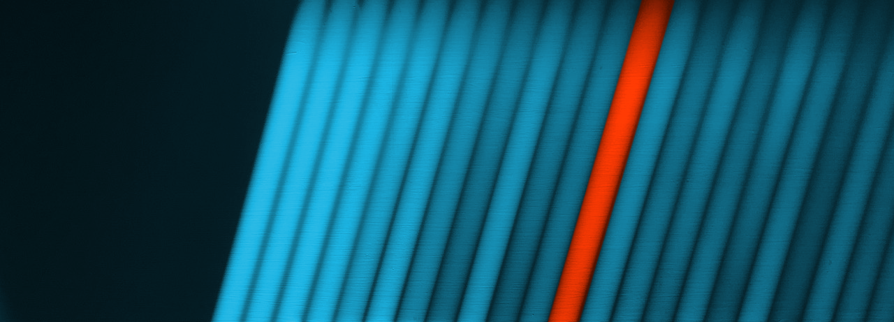 Blue texture with orange stripe